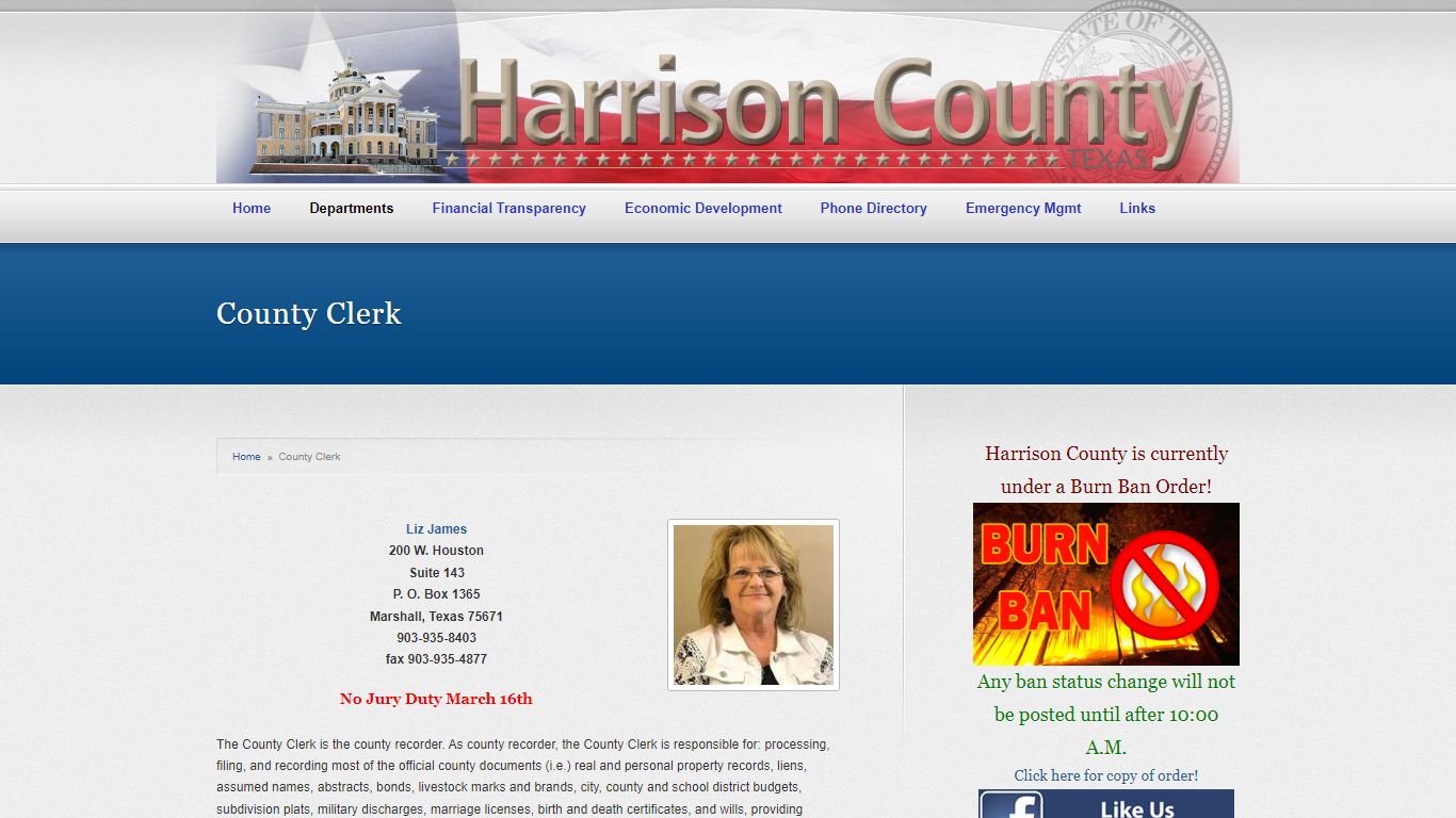 County Clerk « Harrison County